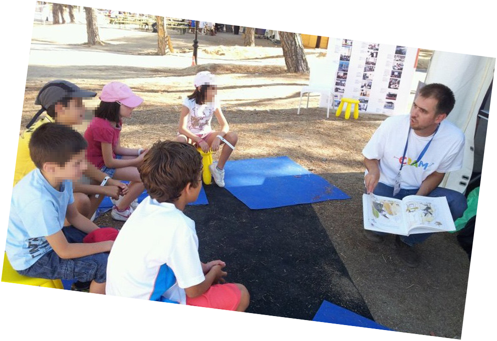 Imagen de unos de los talleres realizados en el Solar Decathlon, Madrid 2012